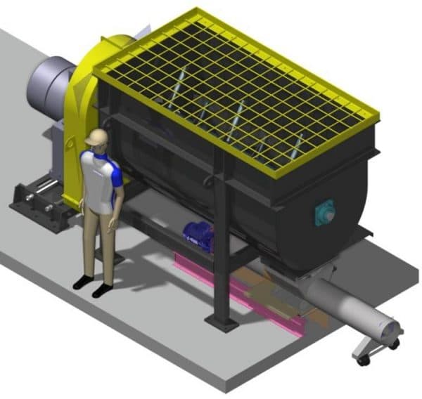 CAD of Mixer equipment - Kase Conveyors