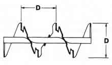 Single Cut-Flight, Standard Pitch