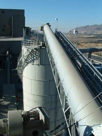 Belt Conveyor installed at plant - Kase Conveyors